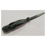BRONZE NATIVE AMERICAN STYLE LETTER OPENER