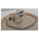 925 RING & ADJ CZ BRACELET