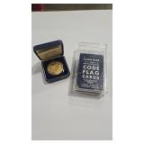 PEARL HARBOR PLATED COMMEM & NAVY CODE FLAG CARDS