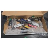 GROUP OF ASSORTED POCKET KNIVES AND FIXED BLADES