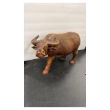 ASIAN WATER BUFFALO CARVED WOOD SCULPTURE