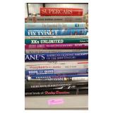 GUNS, FISHING AND CARS HARD COVER BOOKS