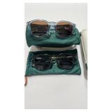2 - WMP WOMENS SUNGLASSES W/ CASE