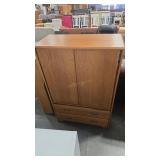 STORAGE ARMOIRE & PETIT BOOK SHELF