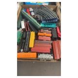 BX OF MISC TRAIN CARS & TRACK