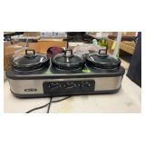 BELLA  3 COMPARTMENT CROCK POT