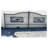 SET OF 20 FT IRON DRIVEWAY GATES
