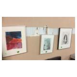3 ORIGINAL PIECES OF ART