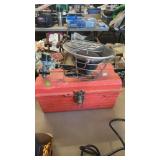 PROPANE HEATER & POLY RED TOOL BOX