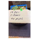 19 RNDS 44 MAG RELOADS  **WE DO NOT SHIP AMMO