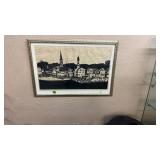 SIGNED & NUMBERED FRAMED PRINT 28'X19'