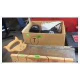 MITRE BOX W/ SAW & CRAFTMAN BATTERIES & CHARGER