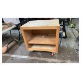 ROLLING WOOD TOOL CABINET
