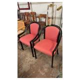2 MATCHING UPHOLSTERED CHAIRS