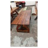 MEXICAN CEDAR TABLE 59'X44.5'X24'