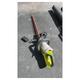 RYOBI CORDLESS HEDGE TRIMMER W/ CHARGER *NO BAT