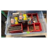 TRAY OF NAILS, SCREWS & FASTENERS