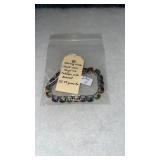 STERLING SILVER MULTI COLORED TURQUOISE CHAOCHEN