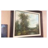 CANVAS PAINTING FRAMED 31'X27'