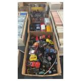 2 BX OF SMALL DIE CAST CARS