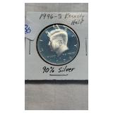 1996-S 90% SILVER KENNEDY HALF DOLLAR