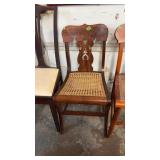 ANTIQUE CHAIR W/ CANE SEAT