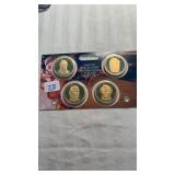 UNITED STATES MINT 4 COIN ONE DOLLAR PROOF SET