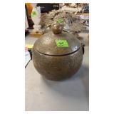 VINTAGE 194'S COPPER ENGRAVED ICE BUCKET
