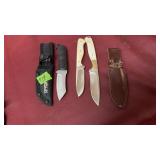 CAMMILLIS KNIFE & SHEATH & CHARLES SAUER 2 KNIFE