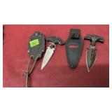 2 KNIVES W/ SHEATHS