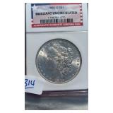 1885-O BRILLIANT UNCIRC MORGAN SILVER DOLLAR