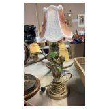 ANTIQUE CHERUB LAMP