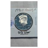 1996-S 90% SILVER KENNEDY HALF DOLLAR