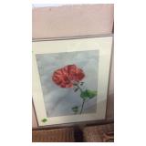 FLOWER WATERCOLOR FRAMED
