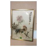 CHINESE EMBROIDARY BIRD PICTURE