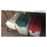 GROUP OF 3 SMALL COOLERS