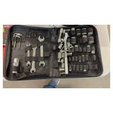 SOCKET & WRENCH SET IN SOFT SIDE CASE