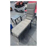CHAISE LOUNGE & PATIO TABLE