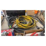 YELLOW & BLACK EXTENSION CORD, PUMP & HOSE