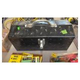 BLACK METAL TOOL BOX