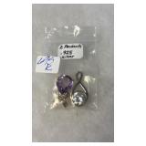 925 SILVER 2 PENDANTS