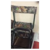 CAMO CAMP STOOL W/ BACK