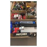 4 BX OF DIE CAST MINIATURE CAS, SEMI TRUCKS