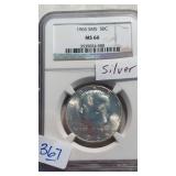1965 MS66 KENNEDY SILVER HALF DOLLAR