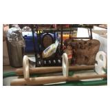 BASEBALL THEMED SHELF & OTHER DECOR ITEMS