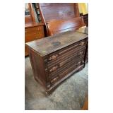 ANTIQUE 3 DRAWER DRESSER