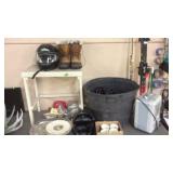 PACK BOOTS, MOTORCYCLE HELMETS, ELECTRIC HEATER
