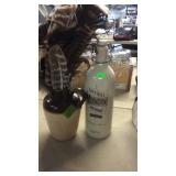 HAWAIIAN MOONSHINE BOTTLE & SMALL STONEWARE