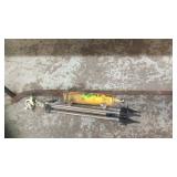 ANTIQUE SCALE, TRIPOD SPRINKLER & HYDRUALIC RAM