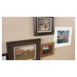 GROUP OF 4 FRAMED PICTURES